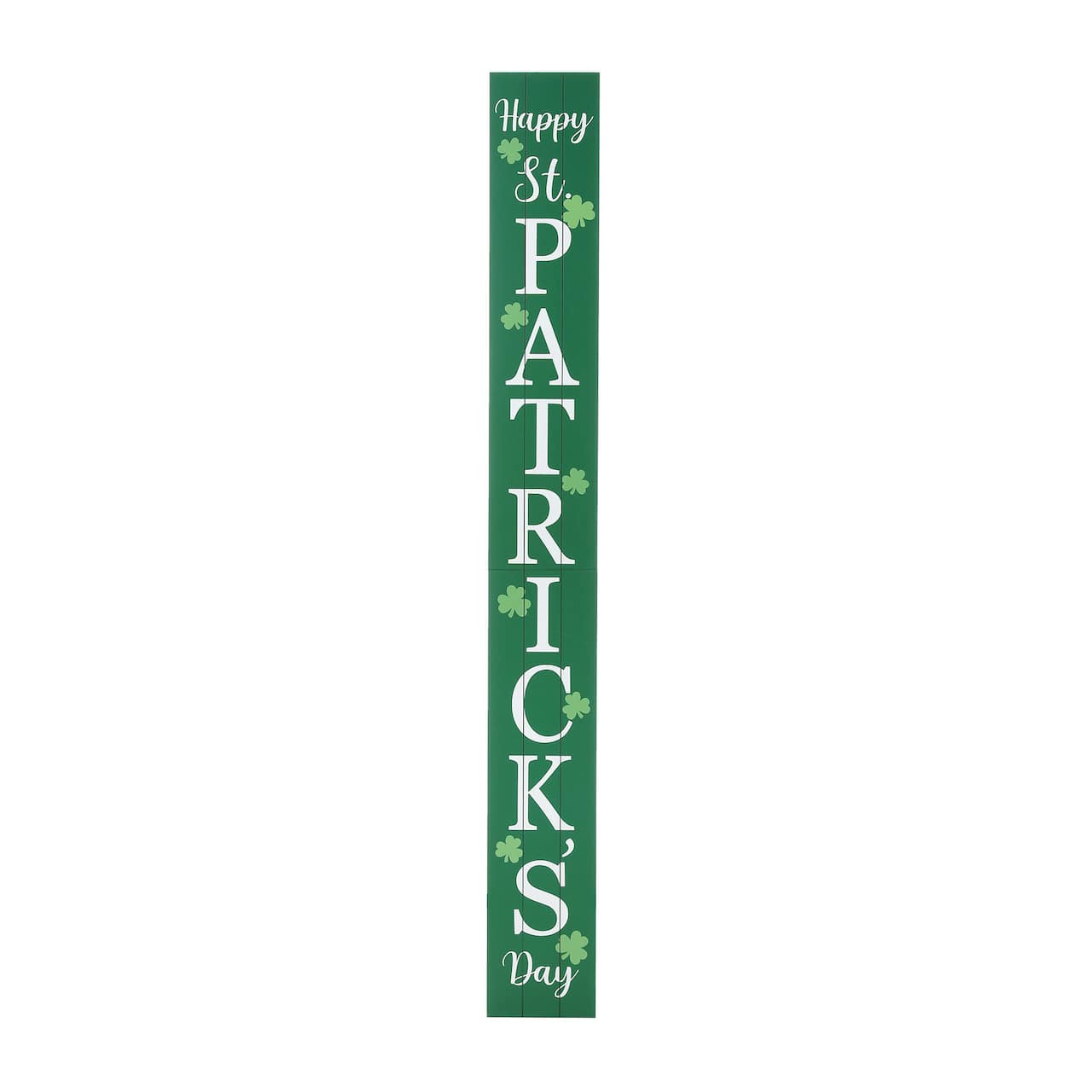 Glitzhome® 60'' Wooden ''Happy St. Patrick's Day'' Porch Sign